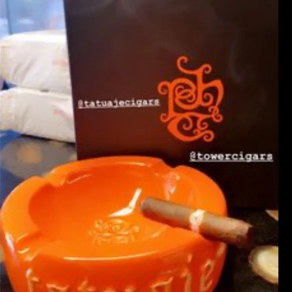 Orange Tatuaje Ceramic Ashtray - Picture 3 of 5